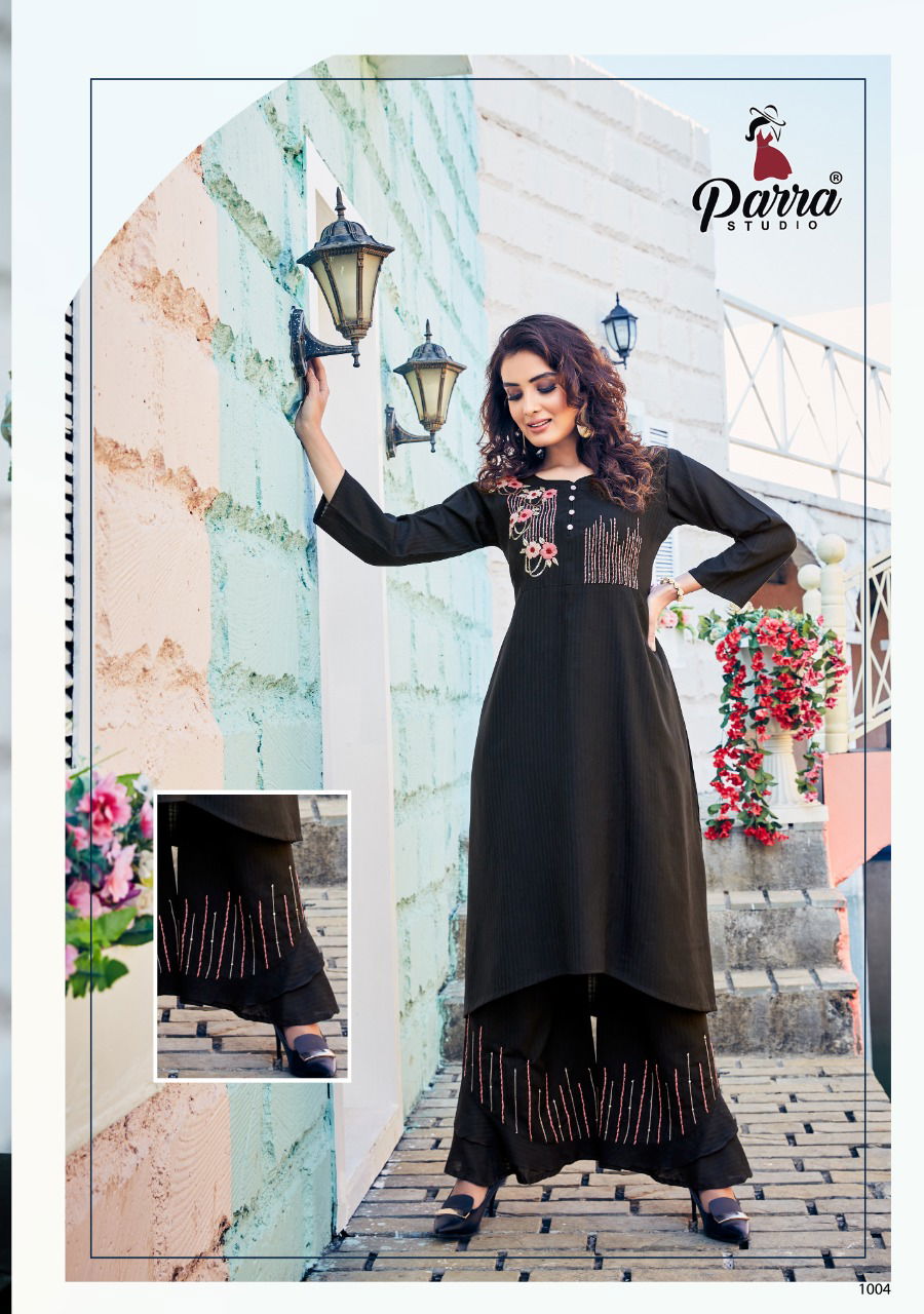 Parra Angelina 1 Stylish Festive Wear Fancy Kurti With Bottom Collection